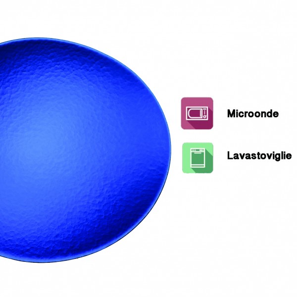 sottopiatto blu