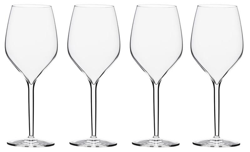 calici in vetro per vino bianco
