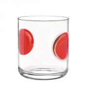 Bicchiere Acqua Giove Rosso Bormioli Rocco GMA serigrafia su vetro