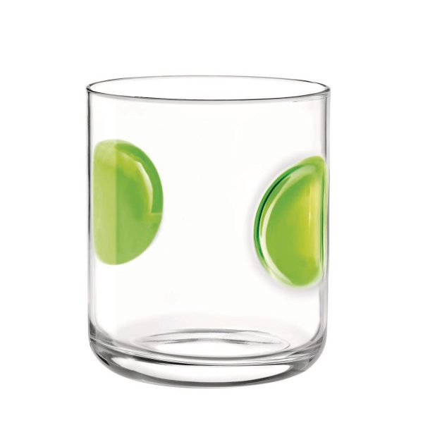 Bicchiere Acqua Giove Verde 31 cl Bormioli Rocco GMA serigrafia su vetro