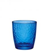 Bicchiere Acqua Palatina Blu 32 cl vetro colorato GMA serigrafia