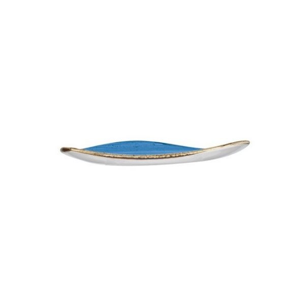 Piatto Piano Triangolare Blu 31 cm Stonecast Churchill GMA vetri e porcellane