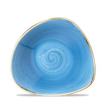 Piatto fondo triangolare Blu Stonecast 23,5 cm