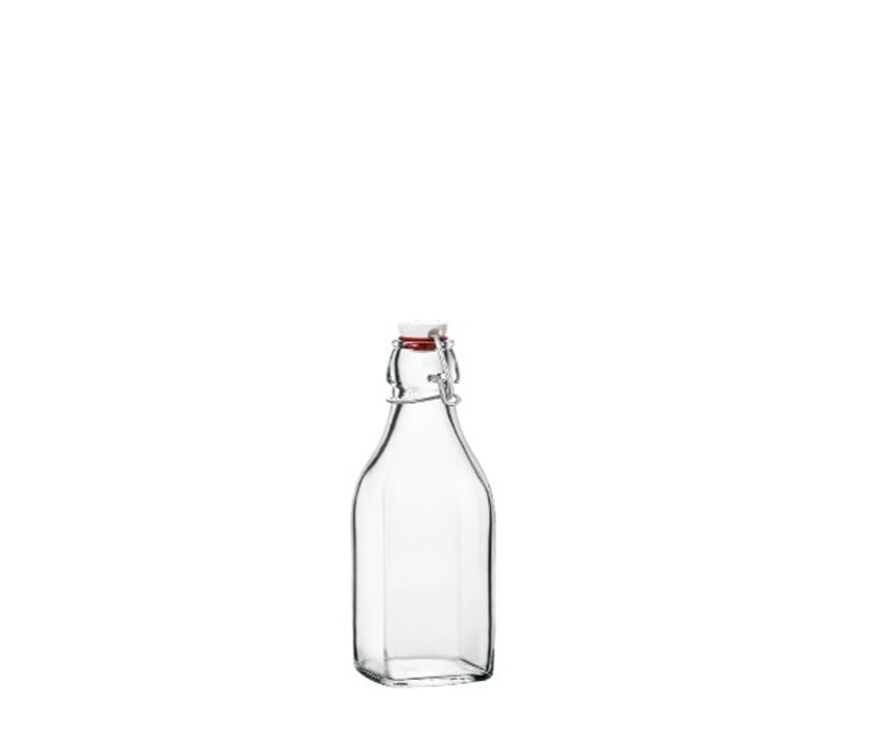 0,25 Litri Serie Swing Set di 12 Bottiglie di Vetro con Chiusura a Leva Bormioli
