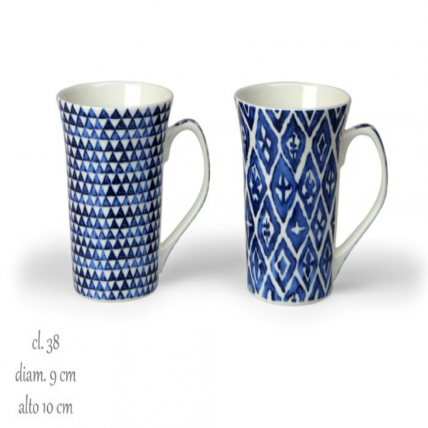 Tazza Mug Arabesque Blu