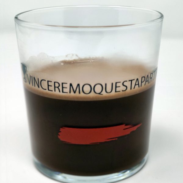 Bicchiere per cioccolata Arcobaleno 36.6 cl GMA Serigrafia personalizzazione vetro