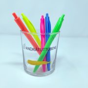 Bicchiere portapenne Arcobaleno 36.6 cl GMA Serigrafia personalizzazione vetro