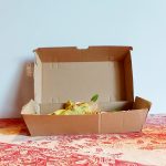 Scatola con coperchio per asporto Avana 20,5×10,7 cm Box asporto e consegne take away