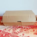 Scatola con coperchio per asporto Avana 20,5×10,7 cm Box asporto e consegne take away