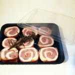 Vaschetta rettangolare nera 1L 22,7×17,7×3,3 cm - Contenitori per asporto GMA