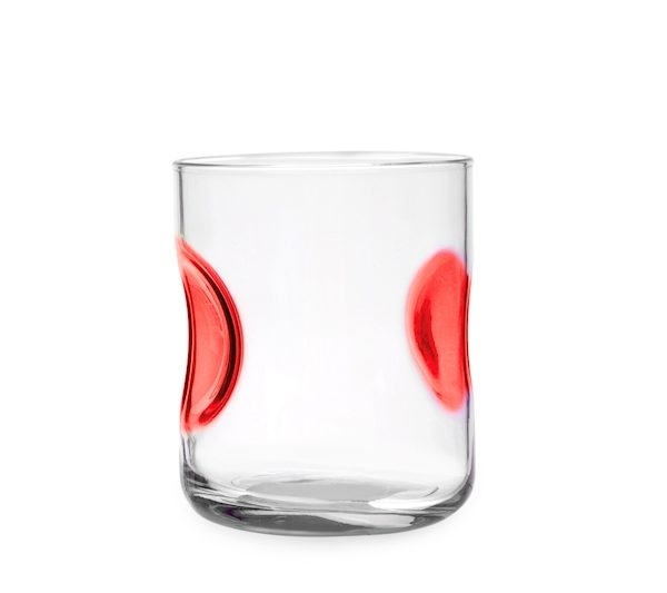 Bicchieri Acqua 31 cl Giove rosso, colori assortiti Bormioli Rocco GMA personalizzazione vetro