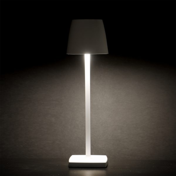 Lampada tavolo LED Bianca GMA serigrafia su vetro personalizzazioni