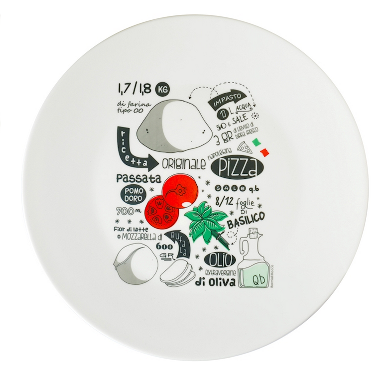 Piatto Pizza 33 cm - Ronda - Conf. 12 pezzi - GMA Serigrafia