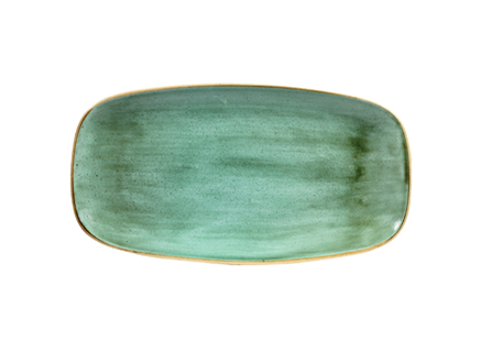 Vassoio Rettangolare Stonecast Churchill Samphire Verde 35×18 cm
