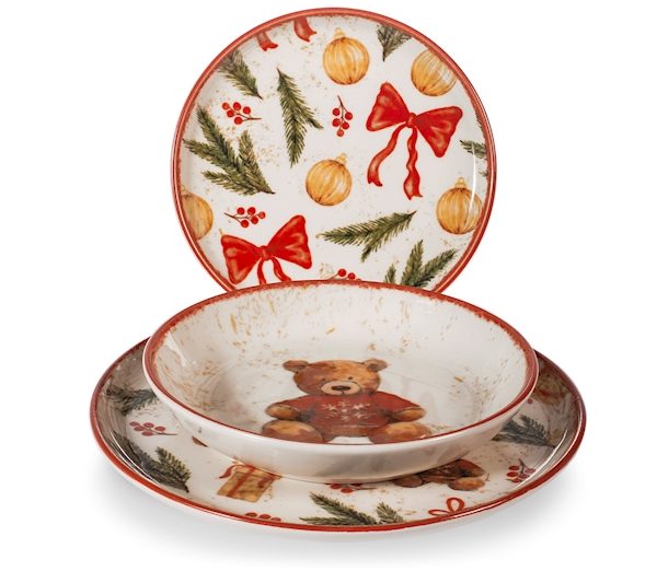 Servizio Piatti Nordic Teddy Hugs