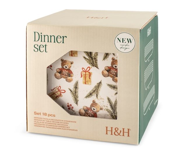 Servizio Piatti Nordic Teddy Hugs